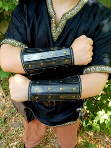 Косплей Cosplay Середньовічні Ламінарні наручі "Brute Force" (пара) Штучна шкіра і 3д прінтінг