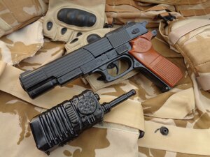Пістолет Поліцейського на пістонах "Golden Gun" іграшка + подарунки