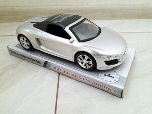 Іграшкова машинка інерційна Audi R8 Coupe, спортивна, сіра
