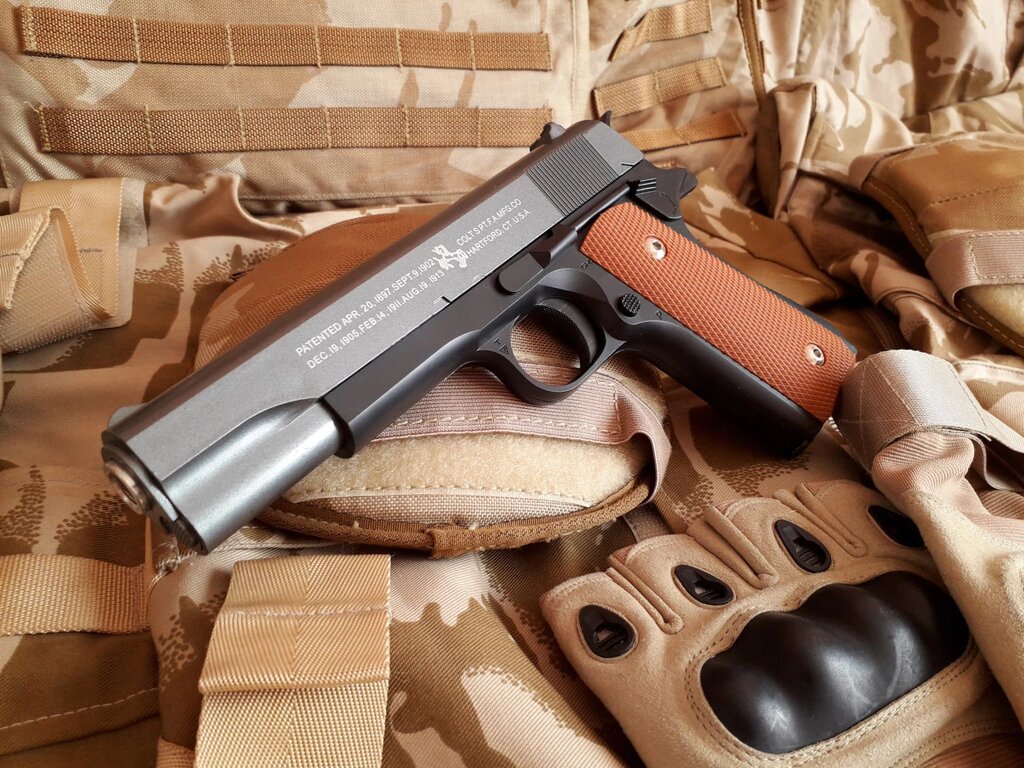 Пістолет Colt 1911 A1 на пластикових кульках 6мм. Tokyo Marui від компанії Магазин "Голіаф" - фото 1