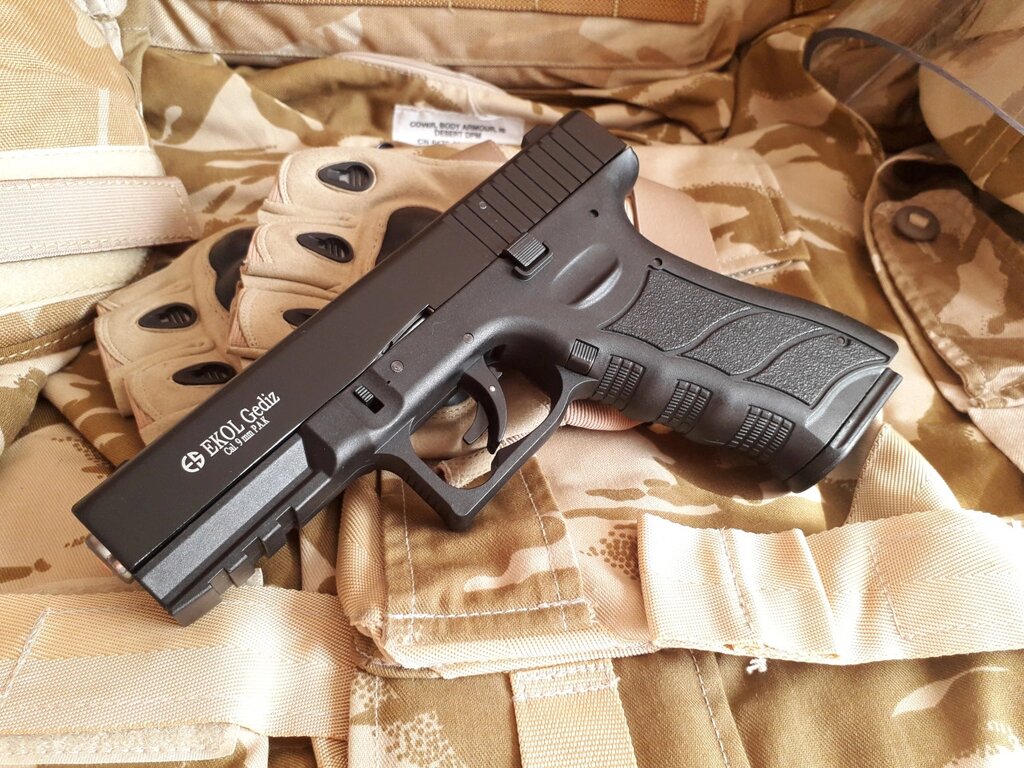 Пістолет сигнальний, стартовий (шумовий) Ekol Gediz чорний Glock 17 від компанії Магазин "Голіаф" - фото 1
