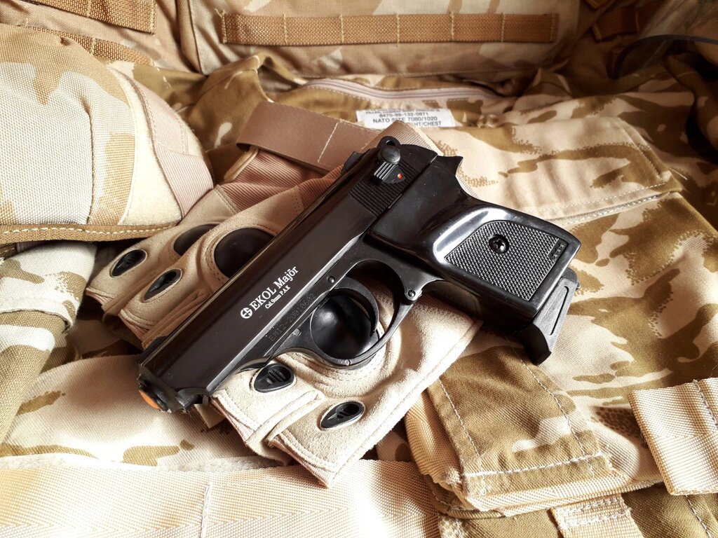 Пістолет сигнальний, стартовий (шумовий) Ekol Major чорний від компанії Магазин "Голіаф" - фото 1