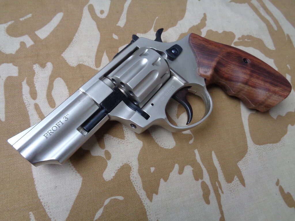 Револьвер флобера PROFI-3" (сатин/дерево) від компанії Магазин "Голіаф" - фото 1