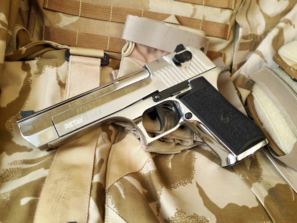 Стартовий пістолет Retay Eagle-X (Desert Eagle) Хром від компанії Магазин "Голіаф" - фото 1