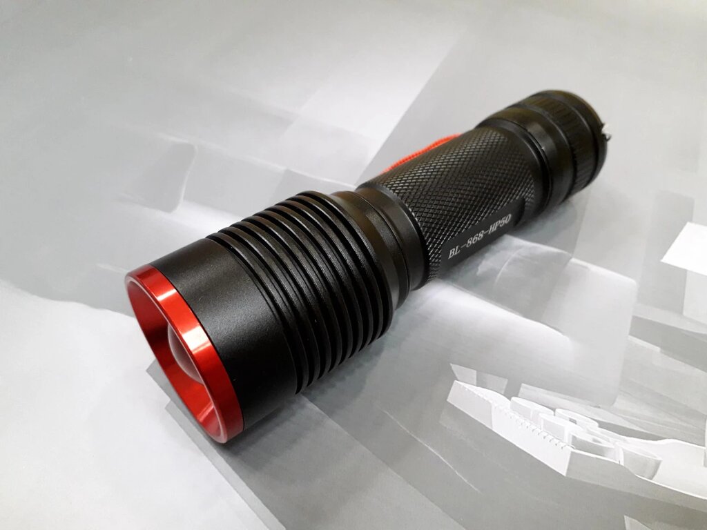 Світлодіодний Led ліхтарик з лінзою BL-868-HP50 ##от компании## Магазин "Голіаф" - ##фото## 1