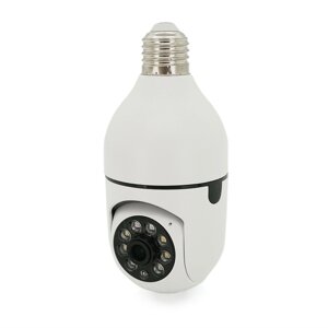 2Мп Wi-Fi відеокамера вулична-внутрішня SD/картка PiPo PP-IPC29D2MP15 PTZ 2.8mm під цоколь Е27 ICSee