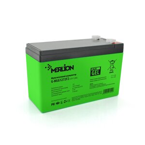 Акумуляторна батарея merlion G-MLG1272F2 12 V 7,2 ah (150 x 65 x 95 (100 green Q5