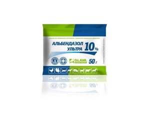 Альбендазол ультра - 10% порош. уп - 50г ТМ O. L. KAR