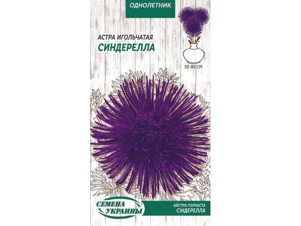 Астра голчаста Синдерелла (фіолетовий) ОД 0,25г (10 пачок) ТМ НАСІННЯ УКРАЇНИ від компанії Фортеця - фото 1