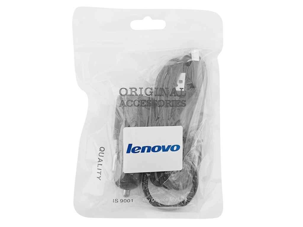 Автомобільний зарядний пристрій microUSB 2.1A/2USB чорний в т. ч. # ТМ Lenovo від компанії Фортеця - фото 1