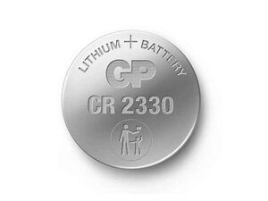 Батарейка CR2330Е 5шт дискова Lithium Button Cell 3.0V 2СРU1 літієві (блистер) ТМ GP