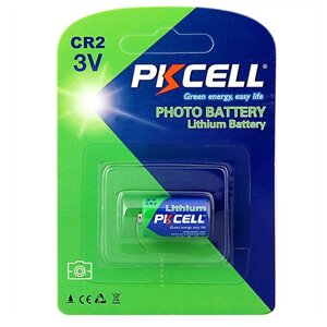 Батарейка літієва PKCELL 3V CR2 850mAh Lithium Manganese Battery ціна за блістер, Q8/96