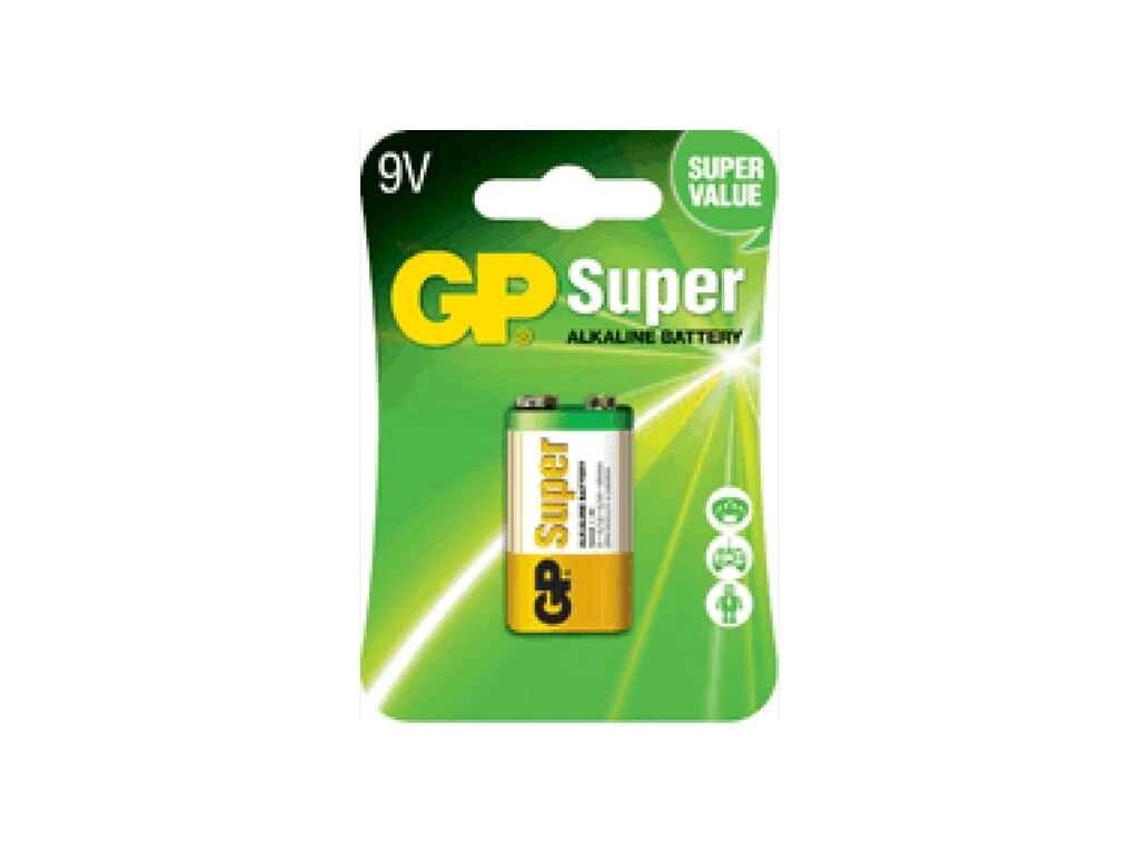 Батарейка лужна 6LF22 Super alkaline 9.0V 1604A-5UE1 1шт (блістер) ТМ GP від компанії Фортеця - фото 1