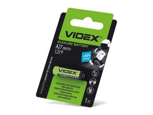 Батарейка лужна а27 1шт blister CARD /24237 тм VIDEX