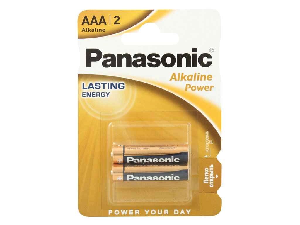 Батарейка лужна LR03/AAA Alkaline Power (Bronze) 2шт (блістер) ТМ Panasonic від компанії Фортеця - фото 1