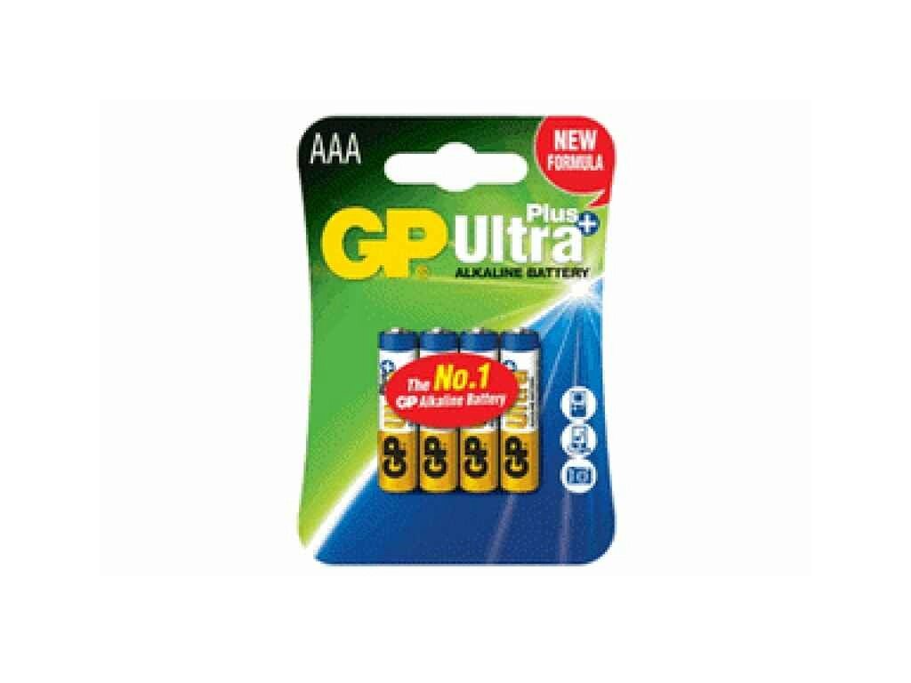 Батарейка лужна LR03/AAA Ultra Plus Alkaline 1.5V 24AUPHM-2UE4 4шт (блістер) ТМ GP від компанії Фортеця - фото 1