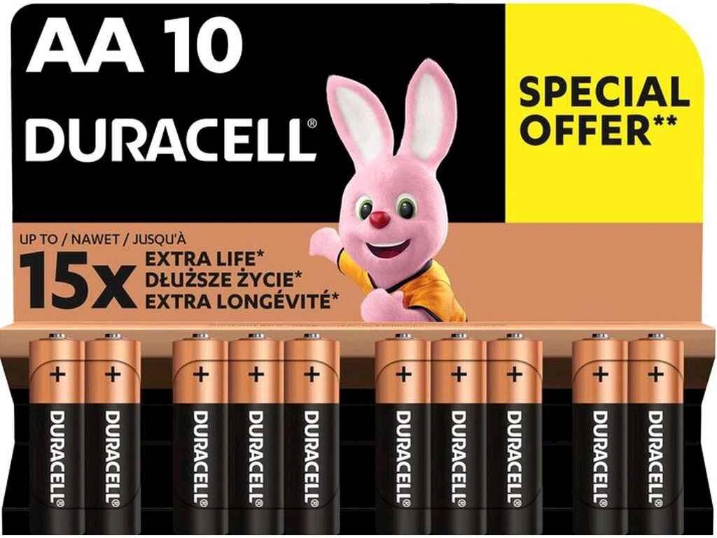 Батарейка лужна LR6/AA Basic 1.5V 10 шт. 52496 ТМ DURACELL від компанії Фортеця - фото 1