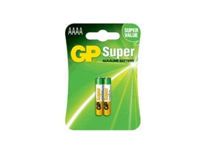 Батарейка LR06 2 шт SUPER alkaline 25A-U2 калюжна LR6, AAAA (блістер) тм GP