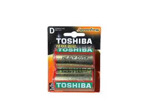 Батарейка R20 Toshiba 2 шт. пайка ТМ Toshiba