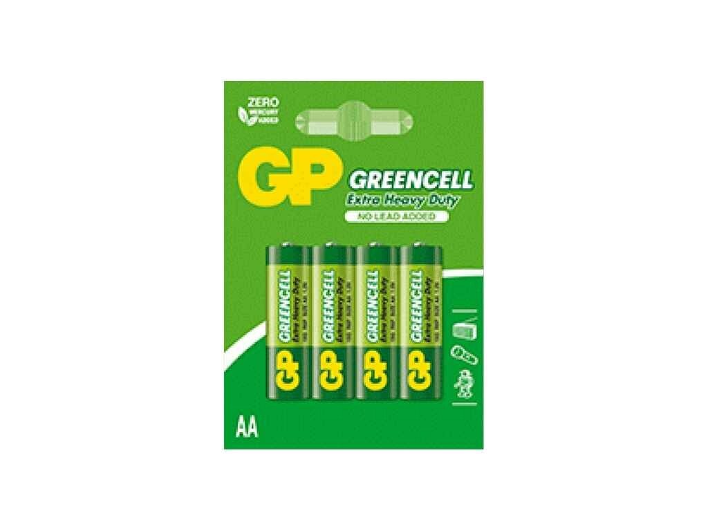 Батарейка сольова R6/AA Greencell 1.5V 15G-2UE4 4шт (блістер) ТМ GREENCELL від компанії Фортеця - фото 1