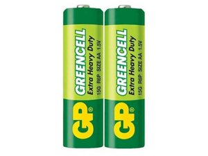 Батарейка R06 GP зелена в спайці 2шт 1739 ТМ GREENCELL