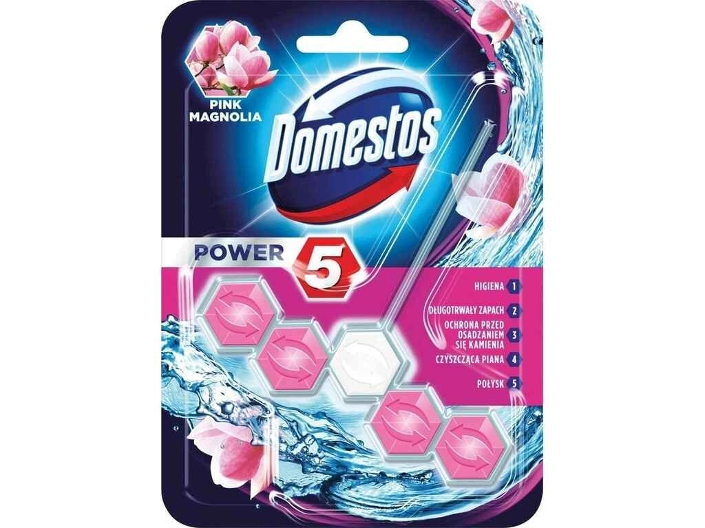 Блок для туалетів 1шт Power 5 Крижана магнолія 55г ТМ Domestos від компанії Фортеця - фото 1