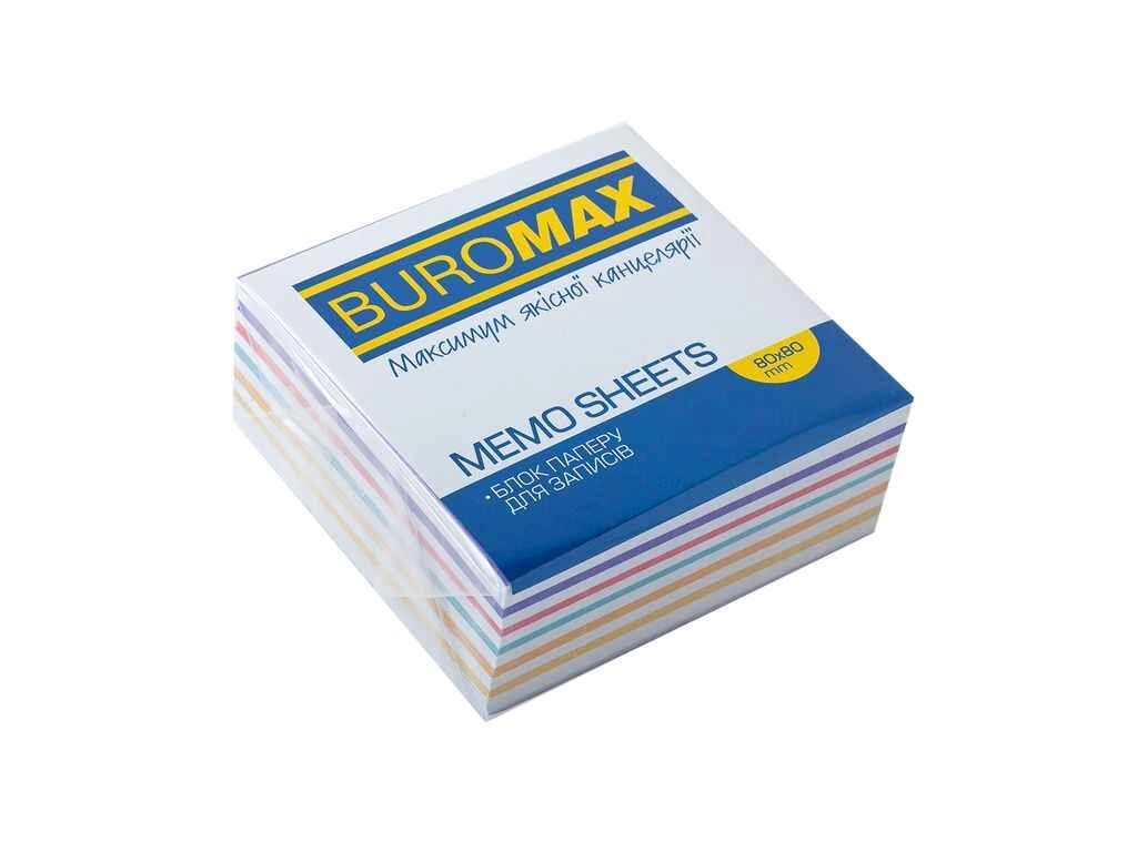 Блок папер для нотаток Зебра 80х80х30мм., не скл. BM. 2253 ТМ BUROMAX від компанії Фортеця - фото 1