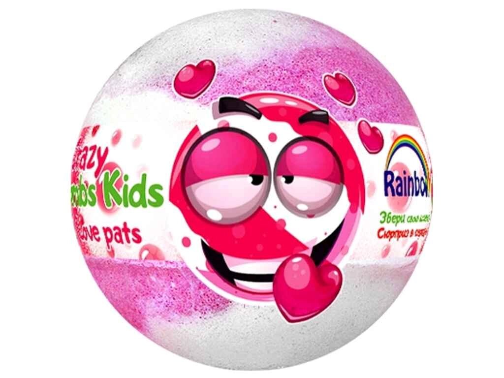 Бомбочка для ванни 100г Kids Crazy Bombs Улюблені тваринки ТМ RAINBOW від компанії Фортеця - фото 1