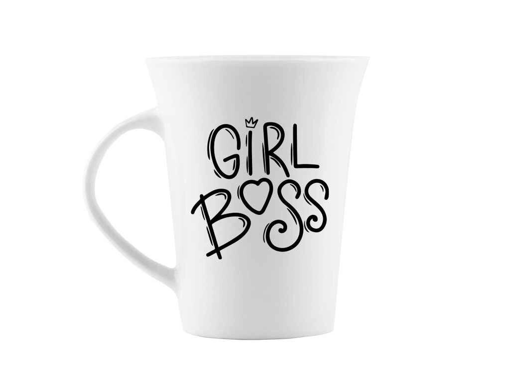 Чашка 360мл фарфор Girl boss в под. коробці 1699 ТМ KVARTA від компанії Фортеця - фото 1