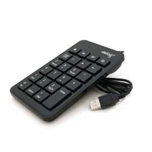 Цифрова клавіатура USB Deyilong DY-900 для ноутбука, довжина кабеля 130см, Black, 23к, Box
