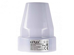 Датчик світла 10а IP44, 5-50 LUX регульований (LS-02W) тм LUXEL