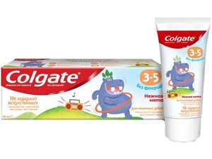 Дитяча зубна паста буз фтору Ніжна мята від 3 до 5 років 60г ТМ COLGATE