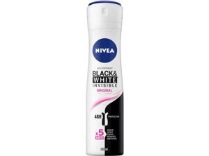 Дезодорант-антиперспірант 150мл 5 в 1 Чорне і Біле Невидимий CLEAR ТМ Nivea