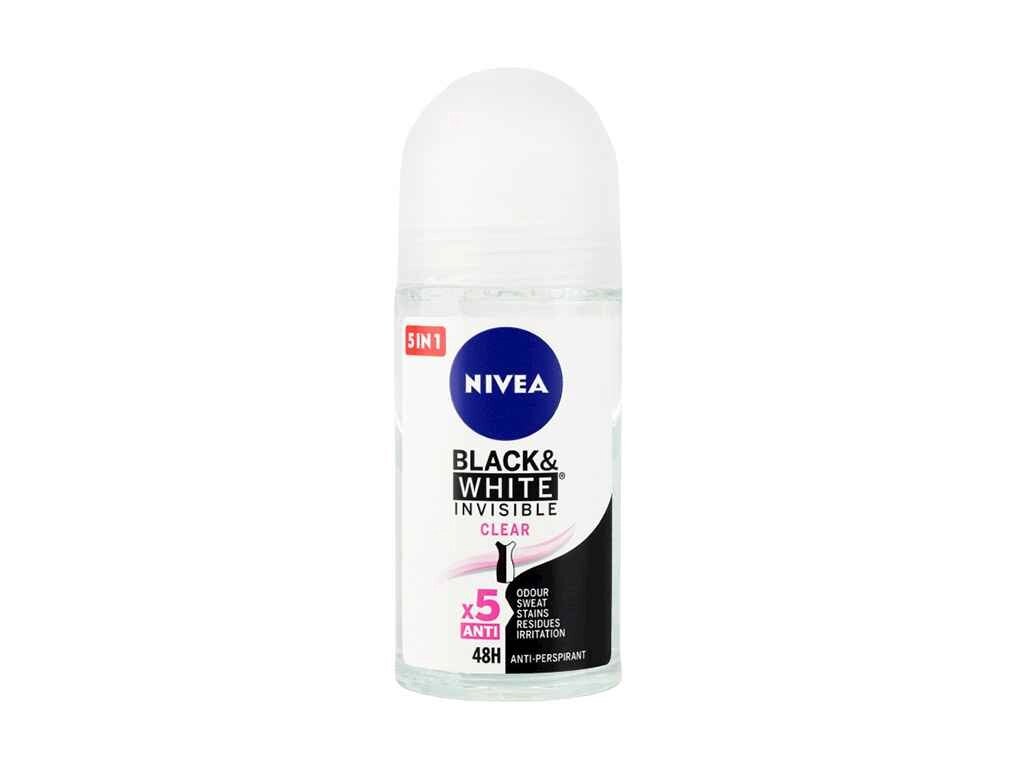 Дезодорант (кульковий) для жін. 50мл Чорне і Біле Невидимий ТМ Nivea від компанії Фортеця - фото 1