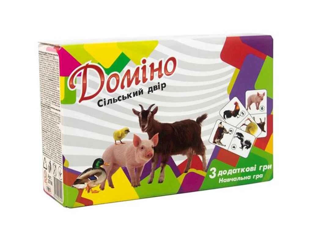 Доміно Сільський двір (укр) в кор-ці 17,5-11,8-5,6 см. 30766 ТМ STRATEG від компанії Фортеця - фото 1