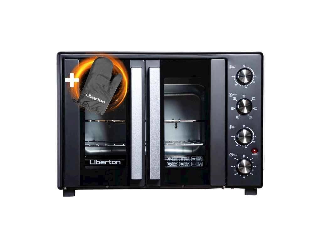 Електродуховка 2200Вт 60л LEO-600 Black ТМ LIBERTON від компанії Фортеця - фото 1