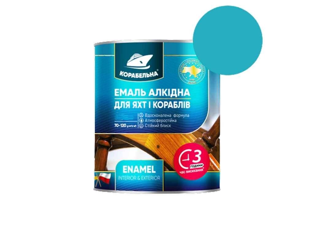 Емаль алкідна ПФ-115 Блакитний 0,25кг ТМ КОРАБЕЛЬНА від компанії Фортеця - фото 1