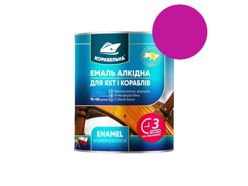 Емаль алкідна ПФ-115 Бузковий 0,25кг ТМ КОРАБЕЛЬНА від компанії Фортеця - фото 1