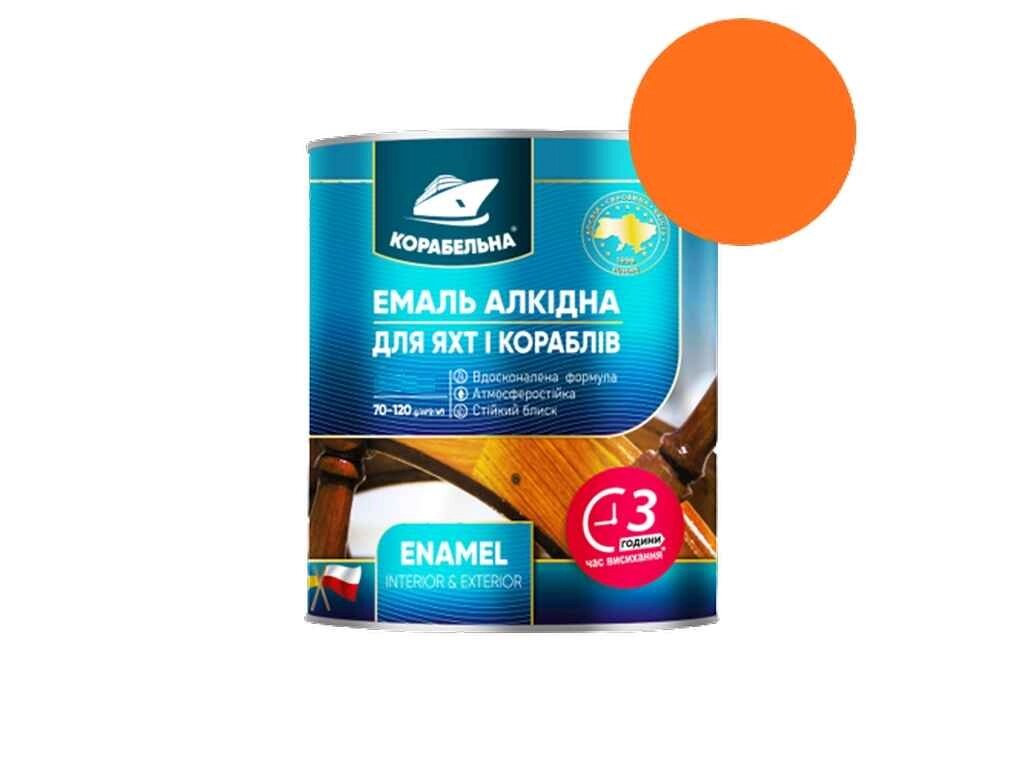 Емаль алкідна ПФ-115 Помаранчевий 0,25кг ТМ КОРАБЕЛЬНА від компанії Фортеця - фото 1