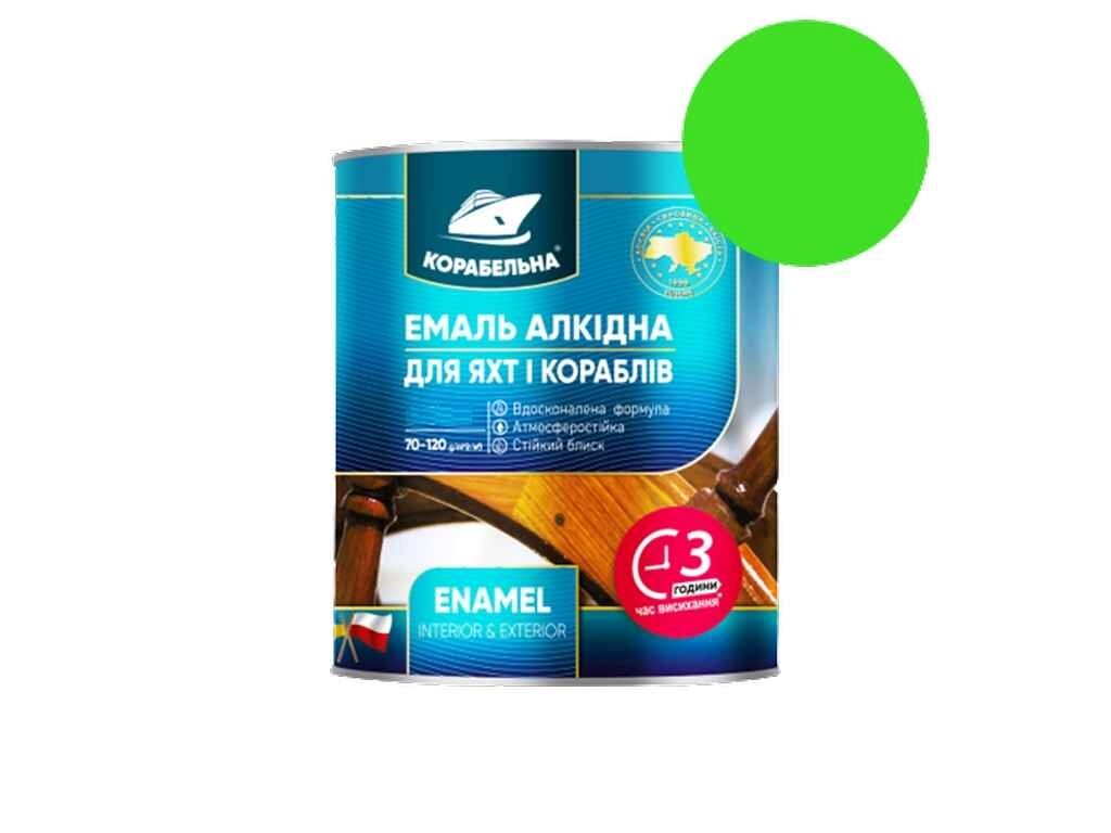 Емаль алкідна ПФ-115 Салатний 0,25кг ТМ КОРАБЕЛЬНА від компанії Фортеця - фото 1