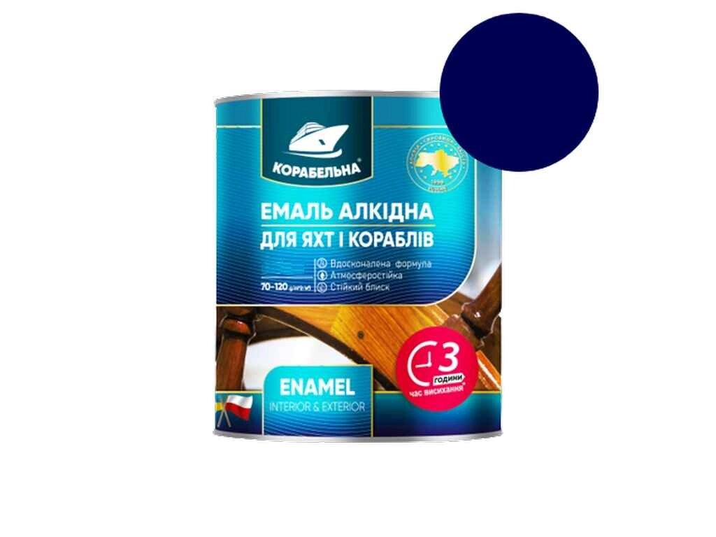 Емаль алкідна ПФ-115 Синій 0,25кг ТМ КОРАБЕЛЬНА від компанії Фортеця - фото 1