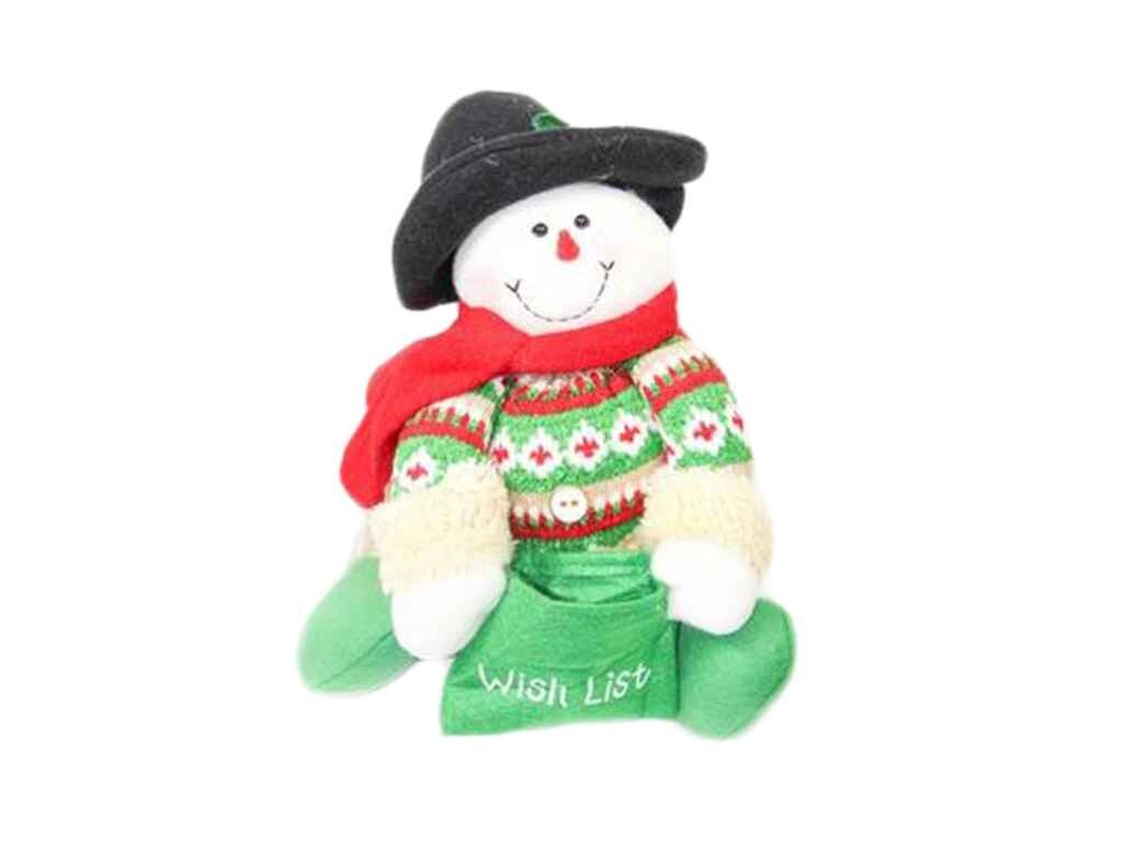 Фігура новорічна 26см Wish list Snowman M48042-2 ТМ STENSON від компанії Фортеця - фото 1