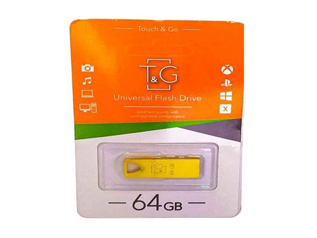 Флеш USB 117 золото Metal series 64 GB ТМ TG від компанії Фортеця - фото 1