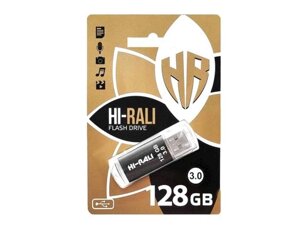 Флеш USB 128GB 3.0 Hi-Rali Rocket серія чорний ТМ Hi-Rali