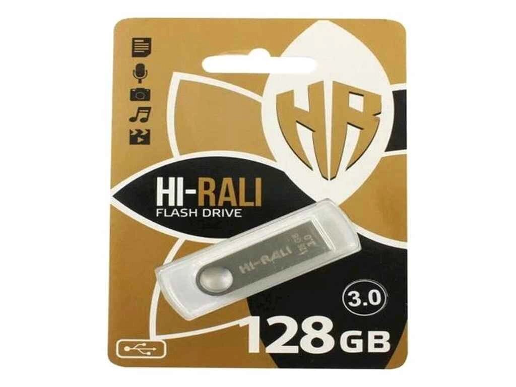 Флеш USB 128GB 3.0 Hi-Rali Shuttle серія срібло ТМ Hi-Rali від компанії Фортеця - фото 1