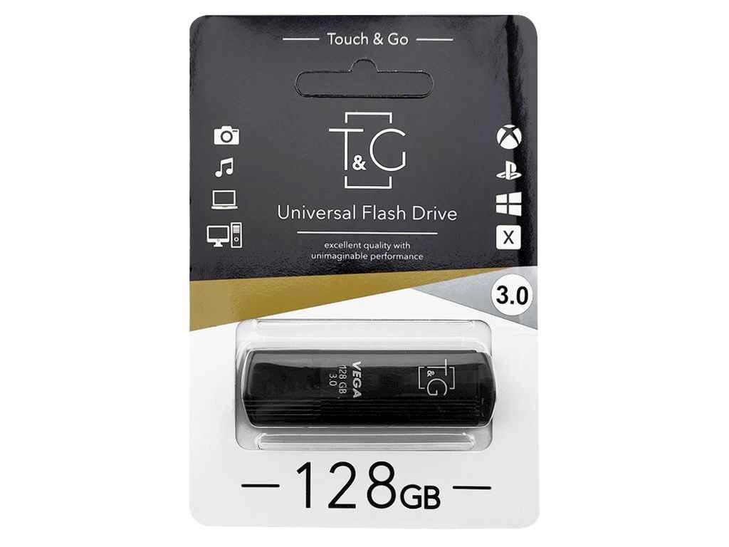 Флешка USB 128GB 3.0 121 Vega чорна ТМ TG від компанії Фортеця - фото 1