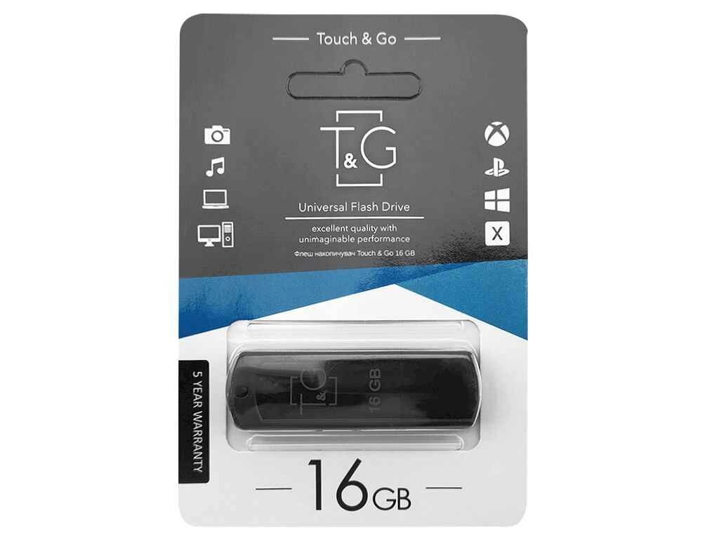 Флешка USB 16GB 2.0 011 classic Series чорна ТМ TG від компанії Фортеця - фото 1