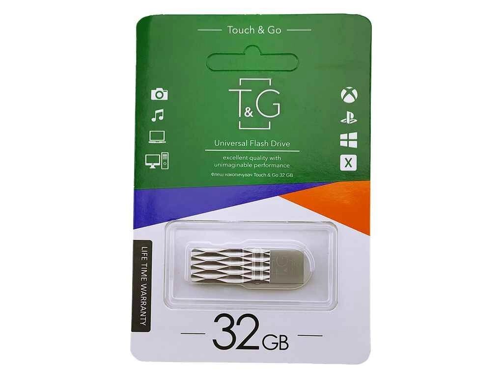 Флешка USB 32GB 2.0 103 metal Series сталева ТМ TG від компанії Фортеця - фото 1