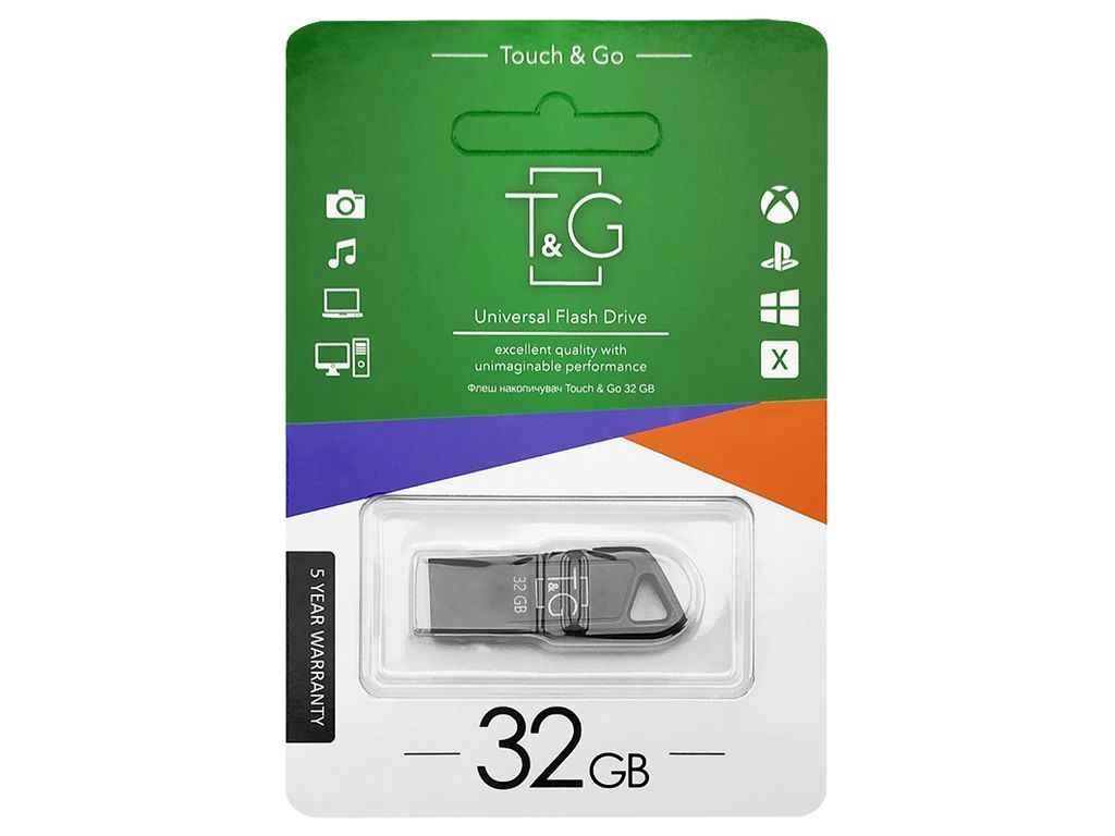 Флешка USB 32GB 2.0 114 metal Series чорна ТМ TG від компанії Фортеця - фото 1