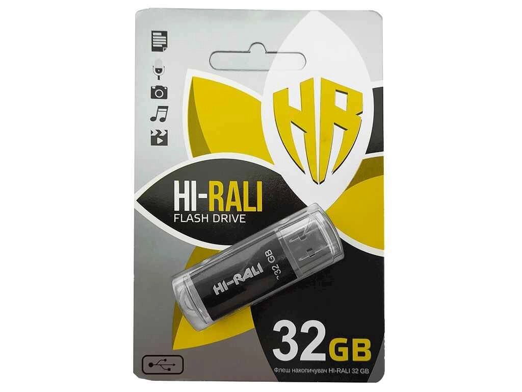 Флешка USB 32GB 2.0 Rocket Series чорна ТМ Hi-Rali від компанії Фортеця - фото 1